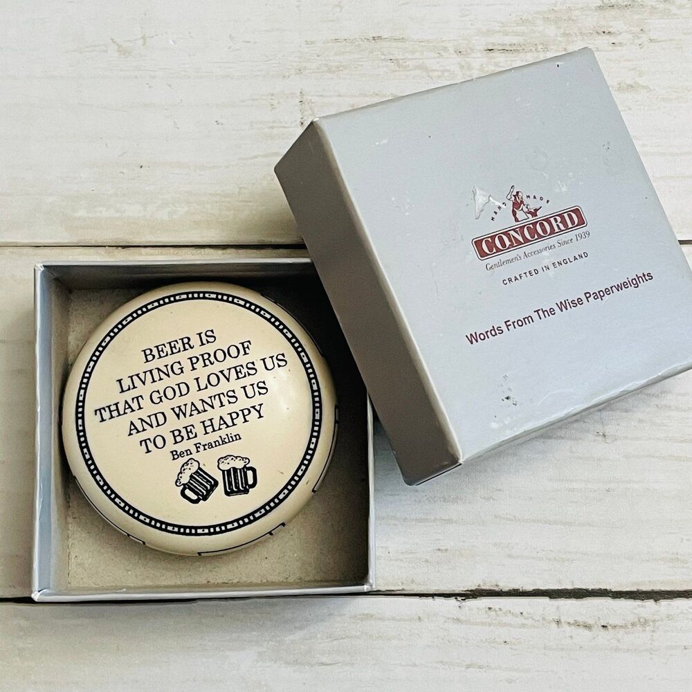 Words From The Wise Concord Handmade BEER is Proof God Wants us Happy England